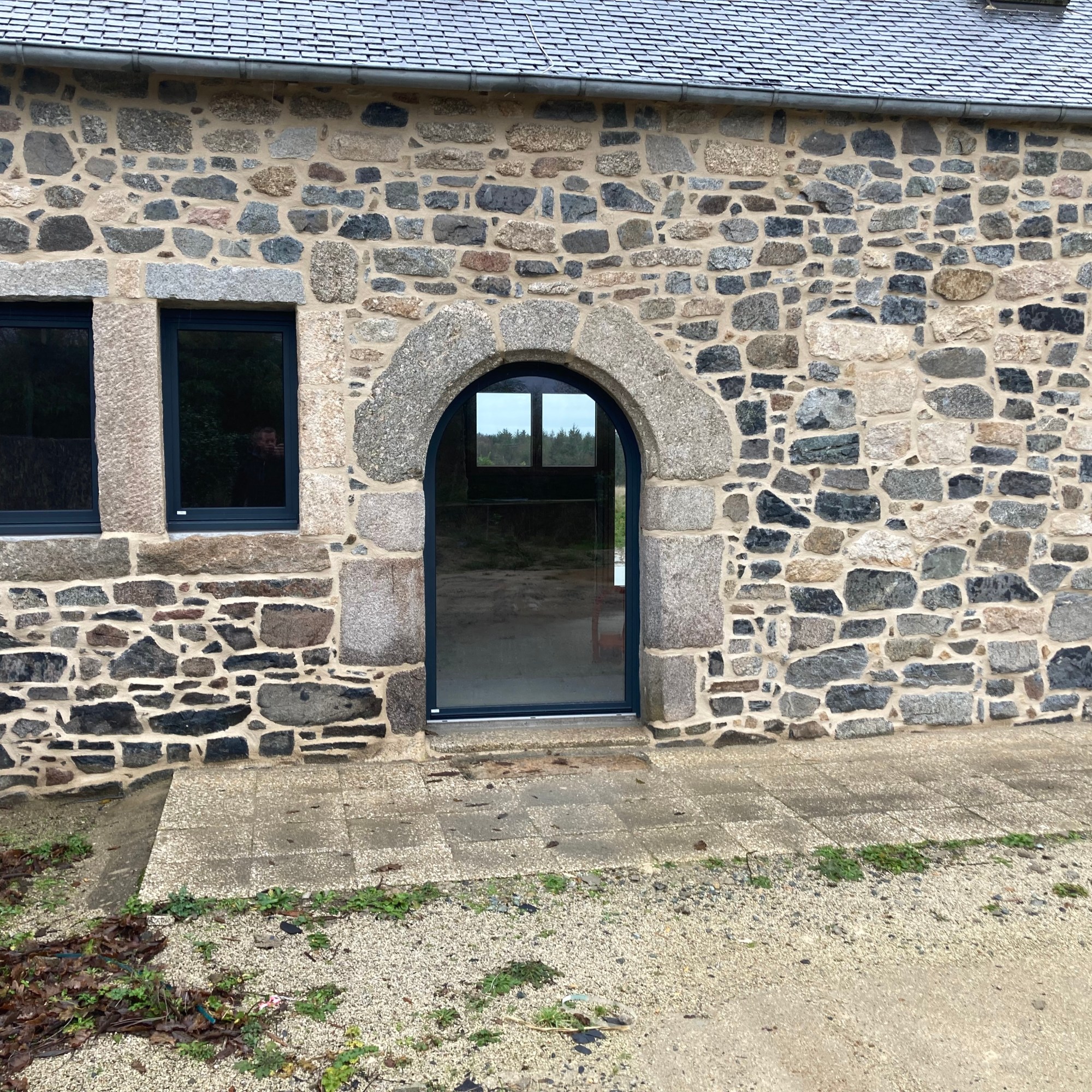 Rénovation maison pierre Côtes d'Armor Squiffiec